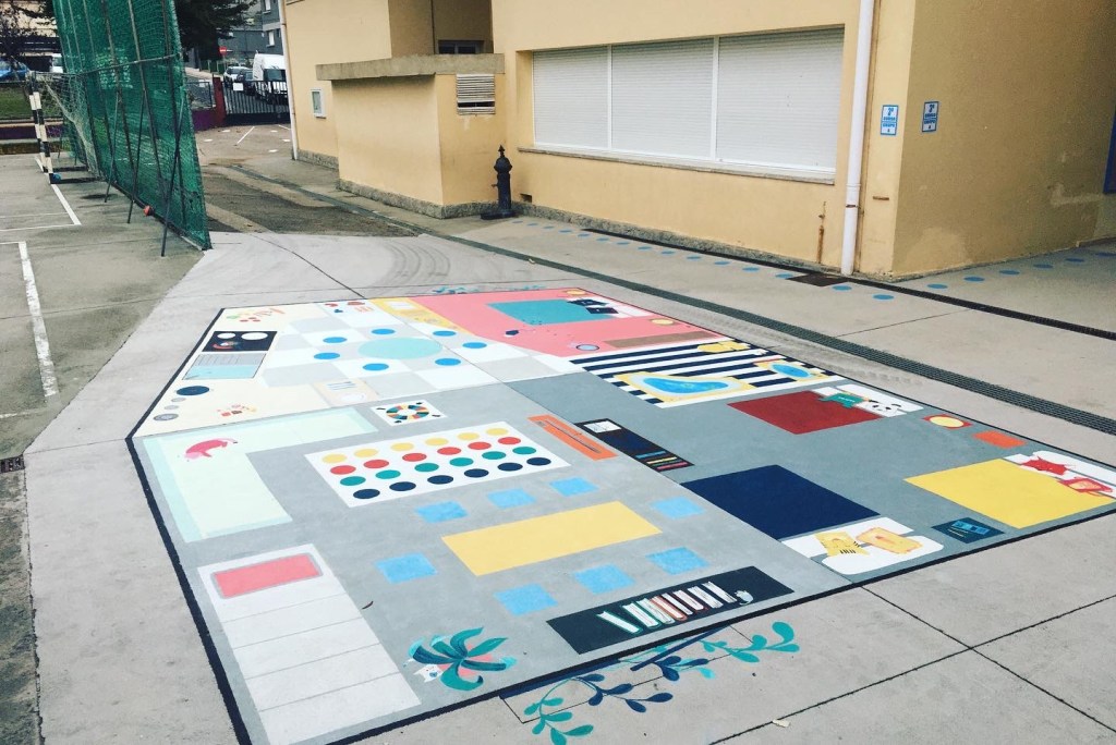 Ceip Humberto Juanes de Nigrán. Colectivo Arte Miúda. Eila Pérez Vázquez. “Casa en planta”